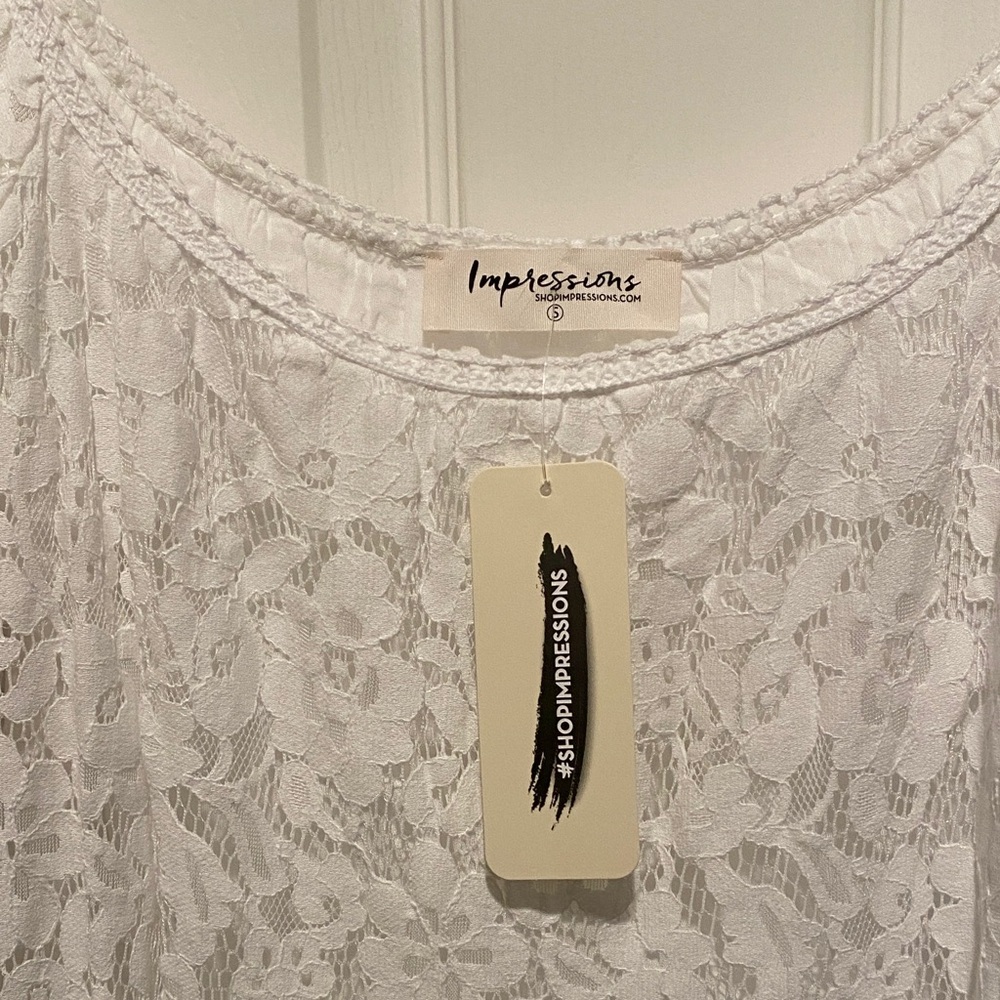 Impressions Ivory Lace Maxi Dress - Picture 2 of 9